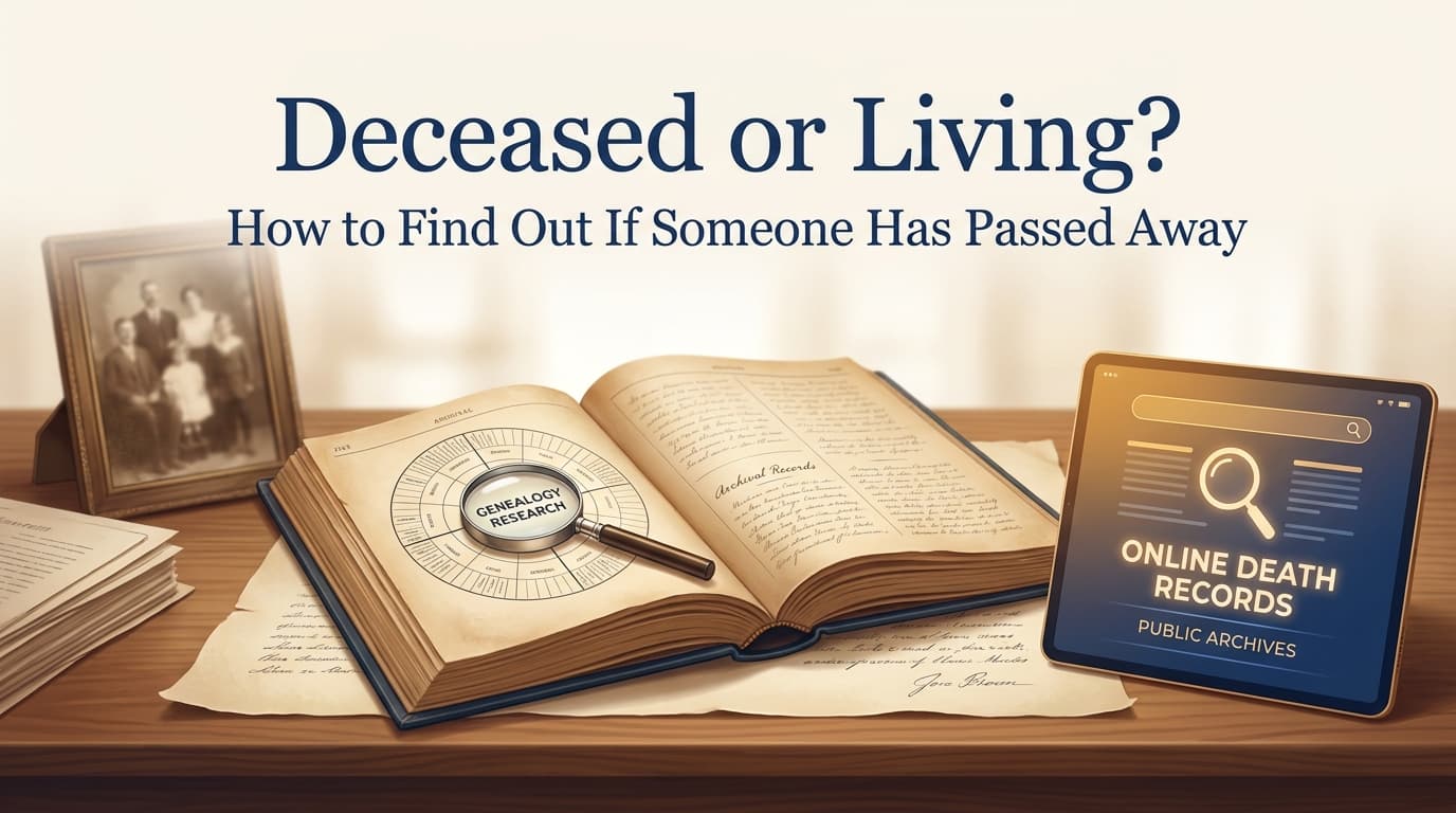 Deceased or Living? How to Find Out If Someone Has Passed Away