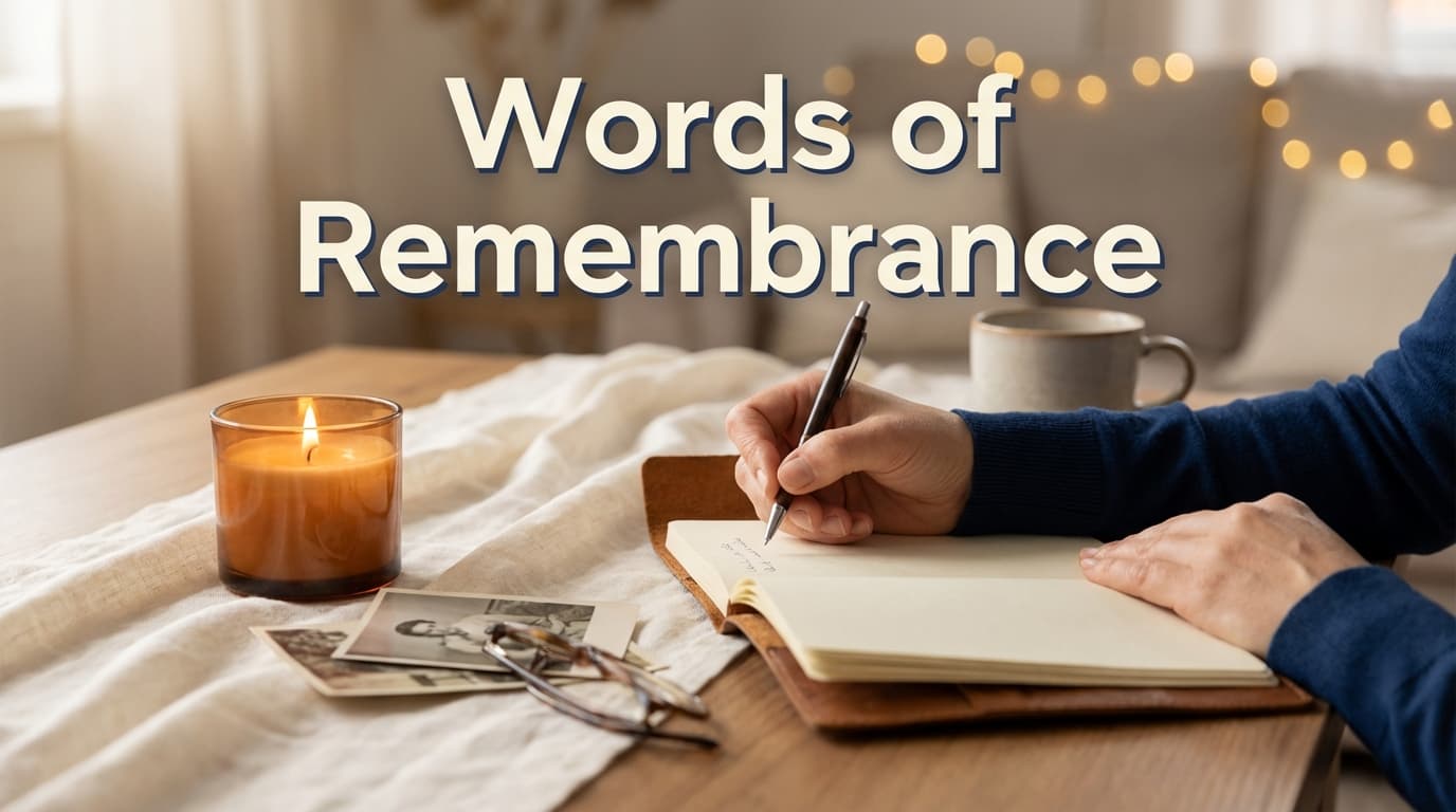 How to write a tribute and words of remembrance for a loved one - guide with examples